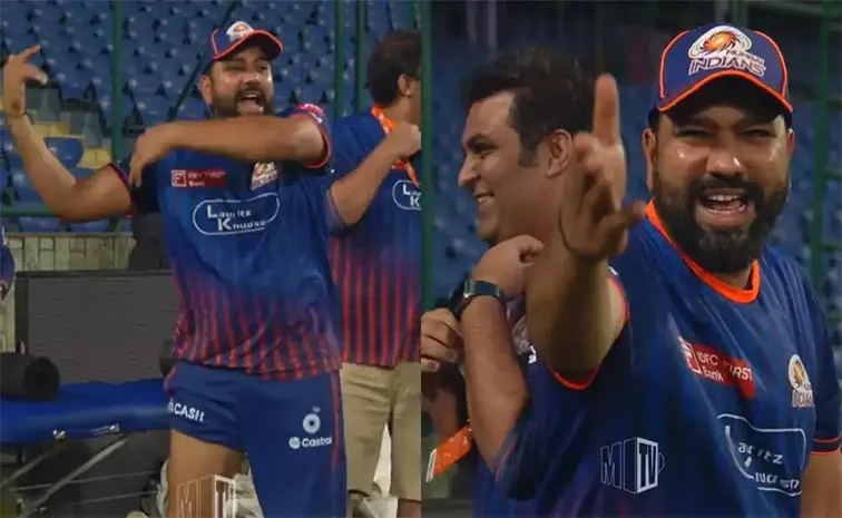 IPL 2025: Delhi Dust Storm Strikes MI Practice Session, Rohit Screams Come Back