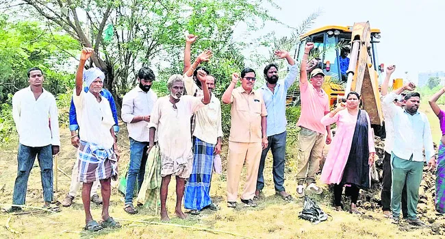 రంగప్ప చెరువు వద్ద ఉద్రిక్తత 