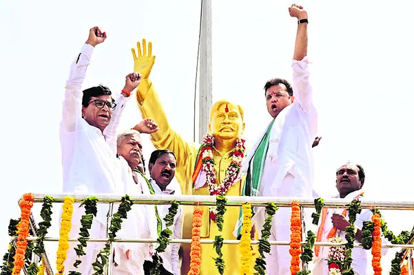 శ్రీపాదరావు ఆశయ సాధనకు కృషి