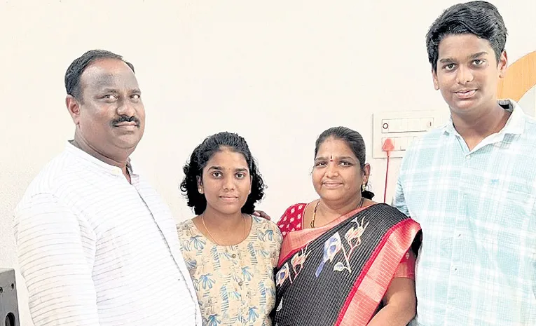 Srujanamrutha scored 420 marks BiPC