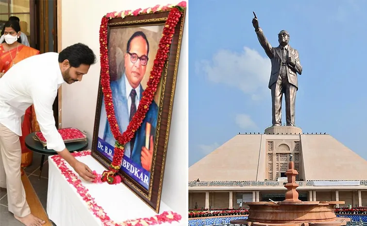YS Jagan Pays Tribute to Dr BR Ambedkar