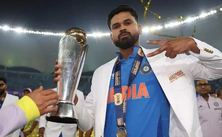 SHREYAS IYER WON ICC PLAYER OF THE MONTH AWARD FOR MARCH 2025
