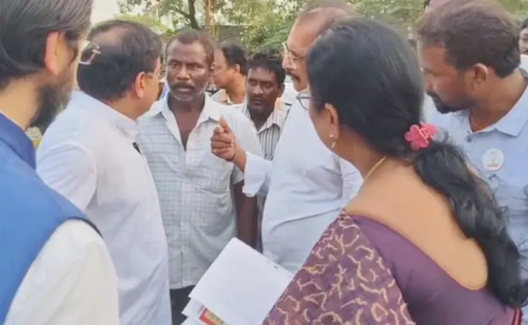 Farmers Protest Against Minister Nadendla Manohar In Krishna District