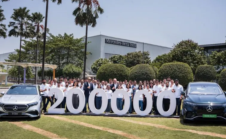 Mercedes Benz EQS is Brand 200000th Made in India Model