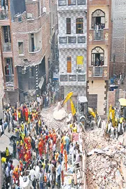 Multi-storey residential building collapsed in northeast Delhi11
