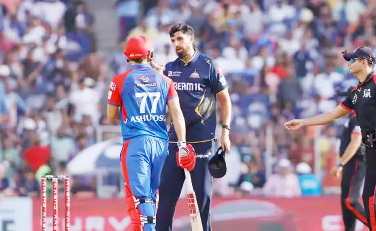 GT Ishant Sharma Fumes At DC Ashutosh Sharma Points Finger Warning Reason Is