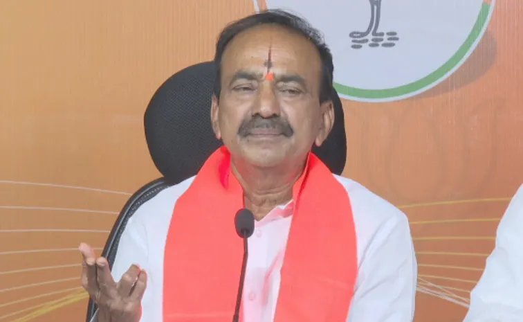 BJP MP Etela Rajender Challenges KTR