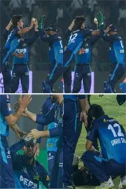Pakistan Bowler Punches Own Teammate During PSL 2025 Match11