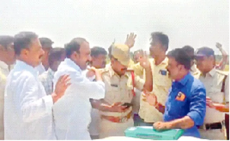 Janasena Leader Ravi Occupy Cemetery Land At dharmavaram