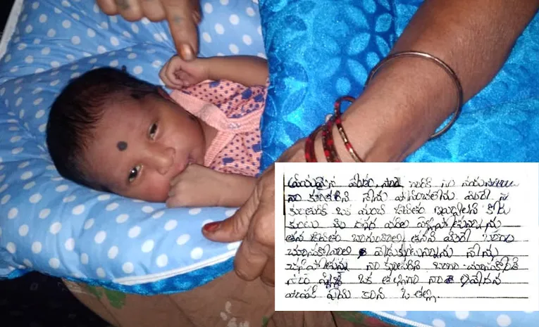 Mother Leaves Abandoned baby Infant in Road