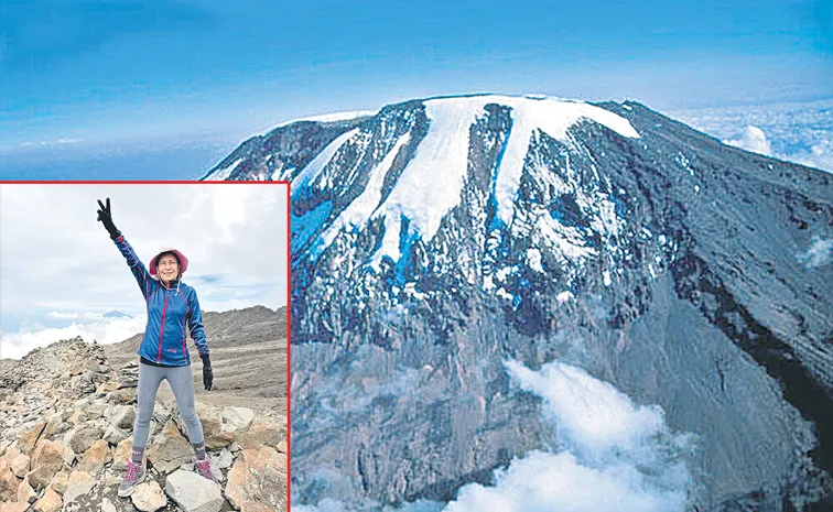 Oldest woman Vidya Gajapati Raju summit Mount Kilimanjaro