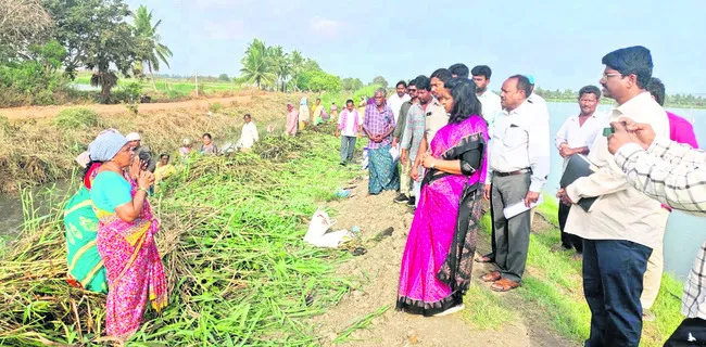 ఉపాధి పనుల ఆకస్మిక తనిఖీ