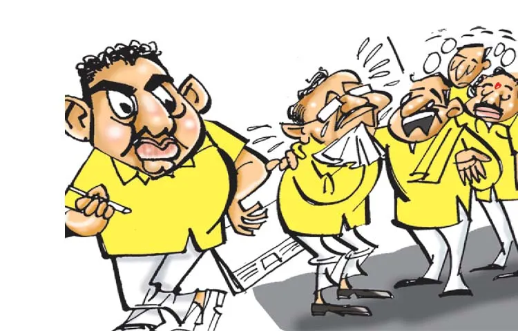 TDP seniors are disappointed with Lokesh Kotari behavior