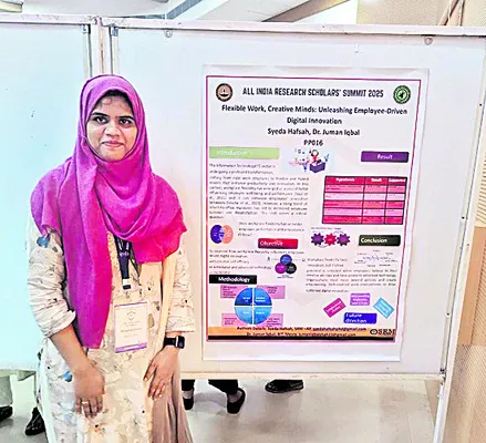 ఎస్‌ఆర్‌ఎం విద్యార్థికి ‘బెస్ట్‌ పేపర్‌ ఇన్‌ ట్రాక్‌’ అ