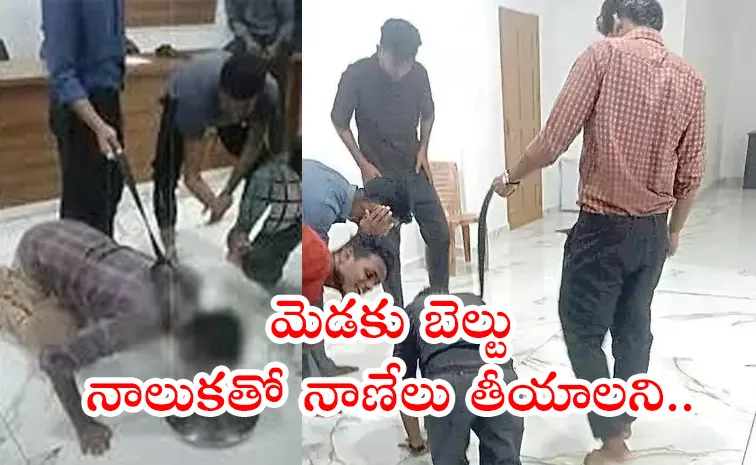 Kerala employee walking on knees Failing Reach targets