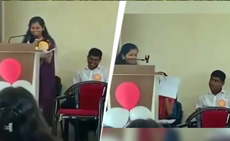 Student Varsha Kharat Collapses And Dies While Farewell Speech In College