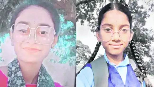 నీటి కుంటలో పడి అక్కాచెల్లి మృతి 