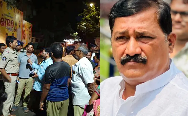 GVMC workers protest in front of Ganta House