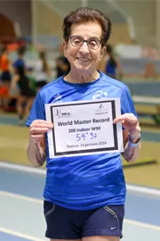 91Year Old Italian Senior Woman Breaks Sprinting World Record1