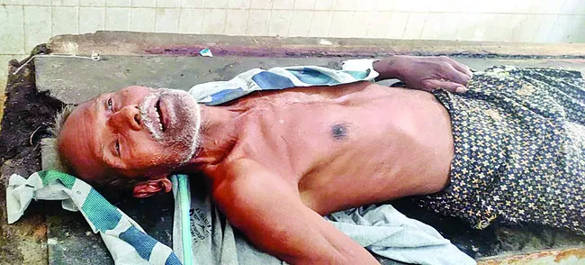 యంత్రం తగిలి వృద్ధుడి మృతి 