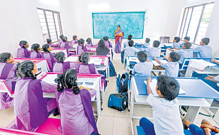Chandrababu Govt twists in rationalization of Govt teachers
