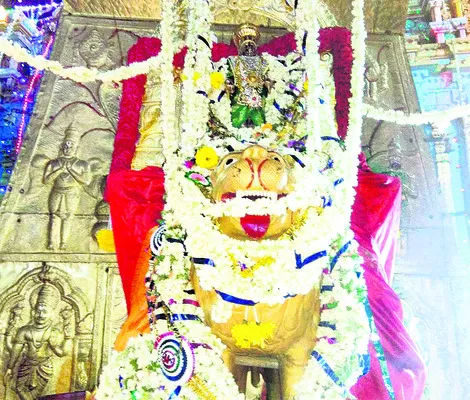 సింహ వాహనంపై పాండురంగడు