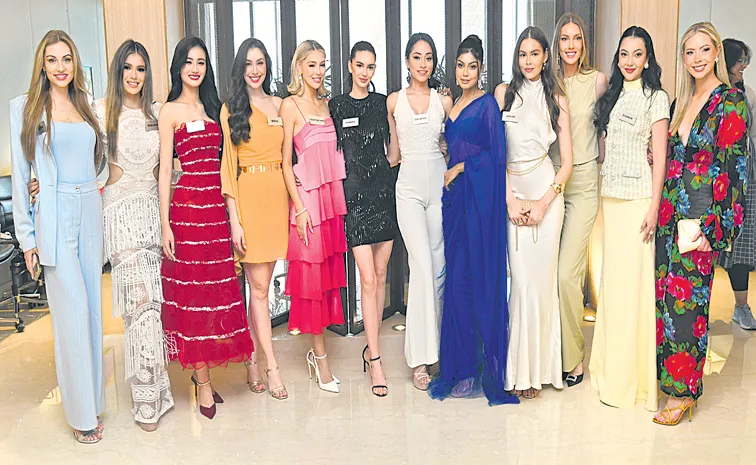 Miss World Contestants for Nagarjunasagar this evening