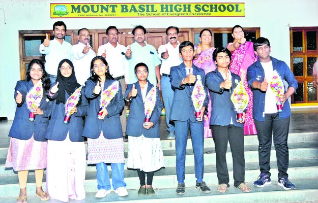 సీబీఎస్ఈ ఫలితాల్లో మౌంట్బాసిల్ విజయదుందుభి