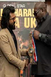 Ram Charan meets ex boxing champion Julius Francis at London1