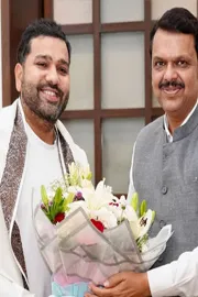 Rohit Sharma Gets Honoured By Maharashtra CM Devendra Fadnavis Pics8