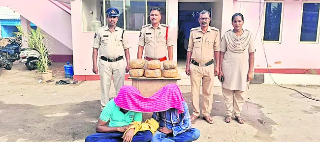 12 కిలోల గంజాయి స్వాధీనం