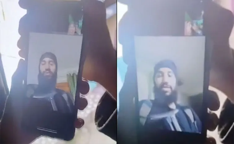Amir Nazir Wani Mother Asks Him to Surrender via Video Call