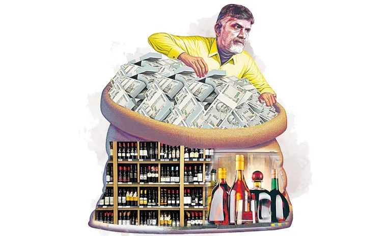Chandrababu Itself Liquor Mafia Don in Andhra Pradesh