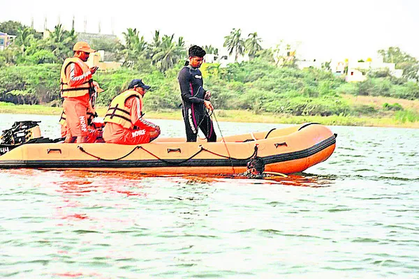 పూండి రిజర్వాయర్లో మాక్డ్రిల్