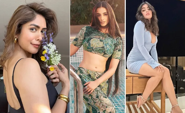 Mrunal Thakur And Meenakshi Chaudhary Latest 