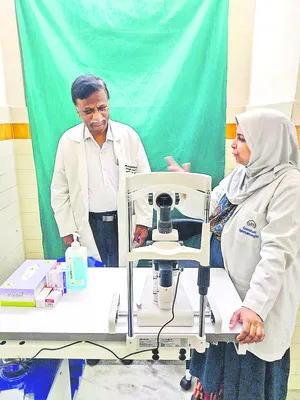 నిమ్స్‌లో స్లిట్‌ ల్యాంప్‌ ఏర్పాటు 