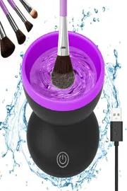 clean makeup brushes easily with an electric makeup brush cleaner1