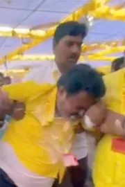 TDP Activist Agitated MIni Mahanadu At Anantapur8