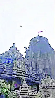లింగరాజు ఆలయంపై డ్రోన్ విహారం