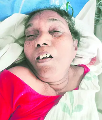రోడ్డు ప్రమాదంలో వృద్ధురాలి మృతి