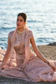 Janhvi Kapoor Makes Cannes Debut Sculpted Dress With Ghoonghat8