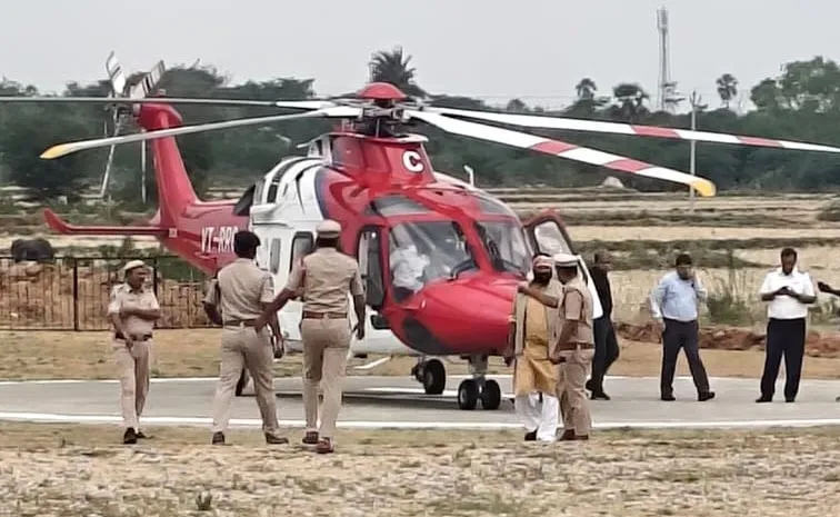 Minister Uttam Kumar Helicpoter Emergency Landing