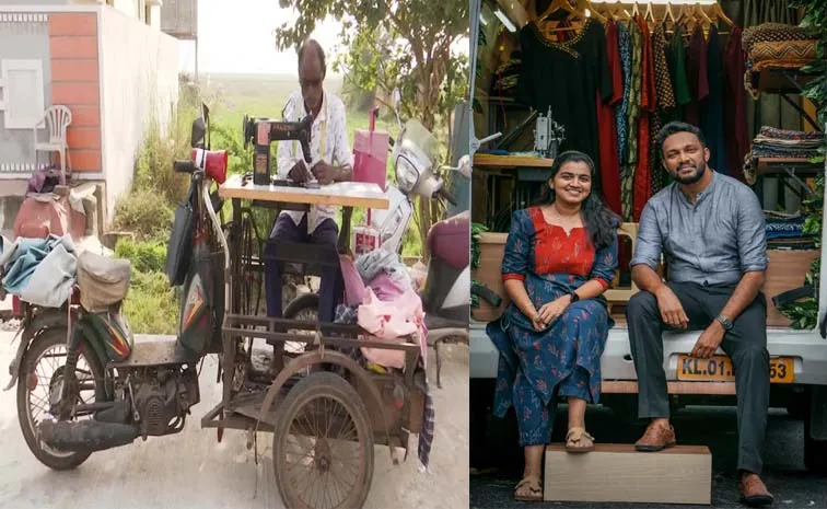 58 year old tailor SK Kaleesha Mobile Tailoring Servie At AP Krishna District