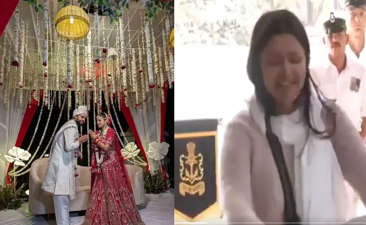 Correction: Pahalgam Navy Officer Vinay Narwal Last Video With His Wife video goes viral