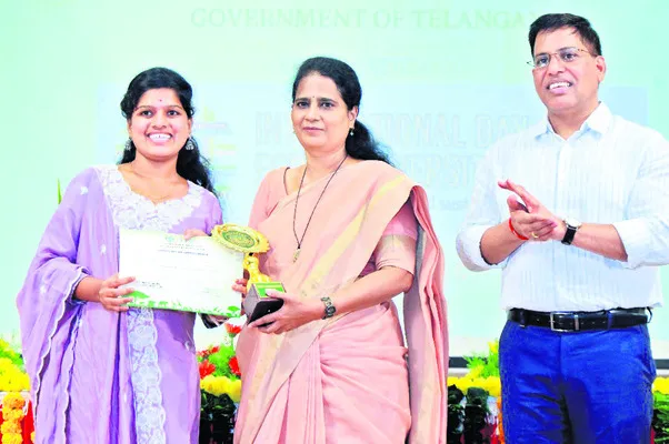 రమాదేవికి జీవ వైవిధ్య పరిరక్షణ అవార్డు