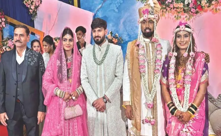 Rain Unites Hindu Muslim Couples at Pune1