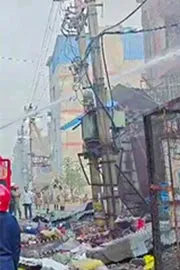 Fire At E Charging Station In Delhi Shahdara2