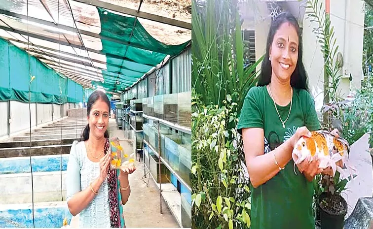 Parvathy Vinod a sociology graduate began rearing Ornamental Fish