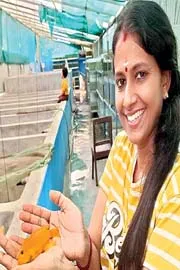 Parvathy Vinod a sociology graduate began rearing Ornamental Fish9