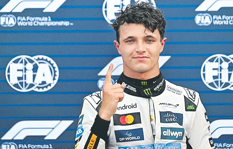 McLaren driver Lando Norris takes pole position at the Monaco Grand Prix4